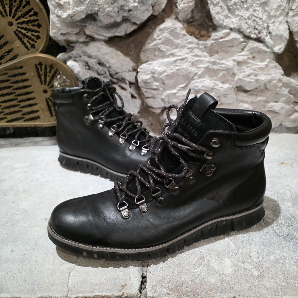 Cole Haan Zerogrand Men's Boot Size 10.5 Chukka Sport Rugged Black C26254